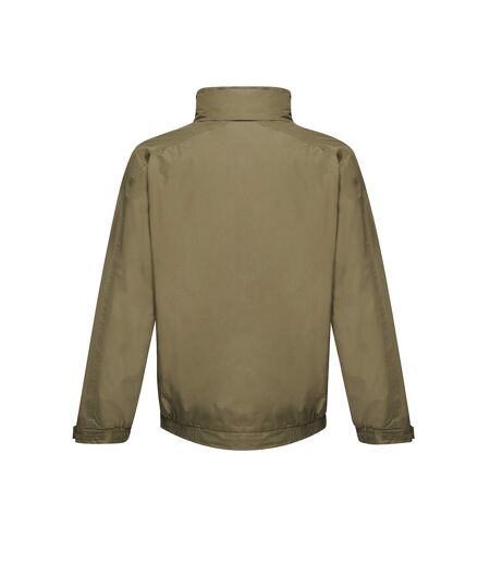 Regatta Dover Waterproof Windproof Jacket (Thermo-Guard Insulation) (Dark Khaki/Black) - UTBC839