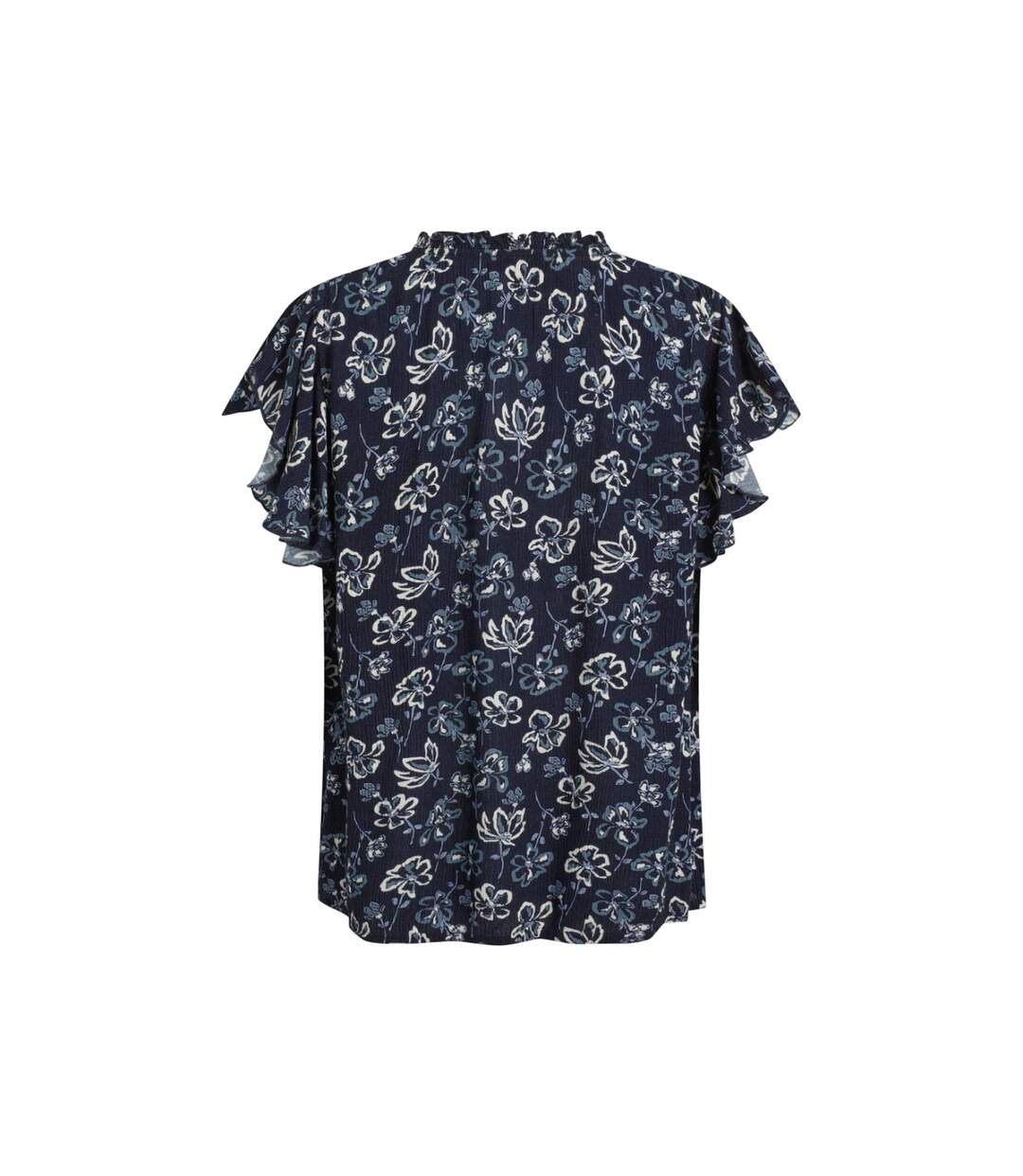 Womens/ladies lucetta lenzing ecovero blouse black iris Weird Fish-2
