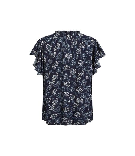 Womens/ladies lucetta lenzing ecovero blouse black iris Weird Fish