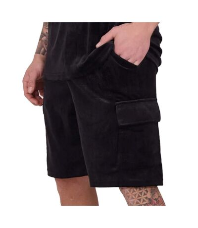 Short en Velours Noir Homme Project X Paris Gaufré - S