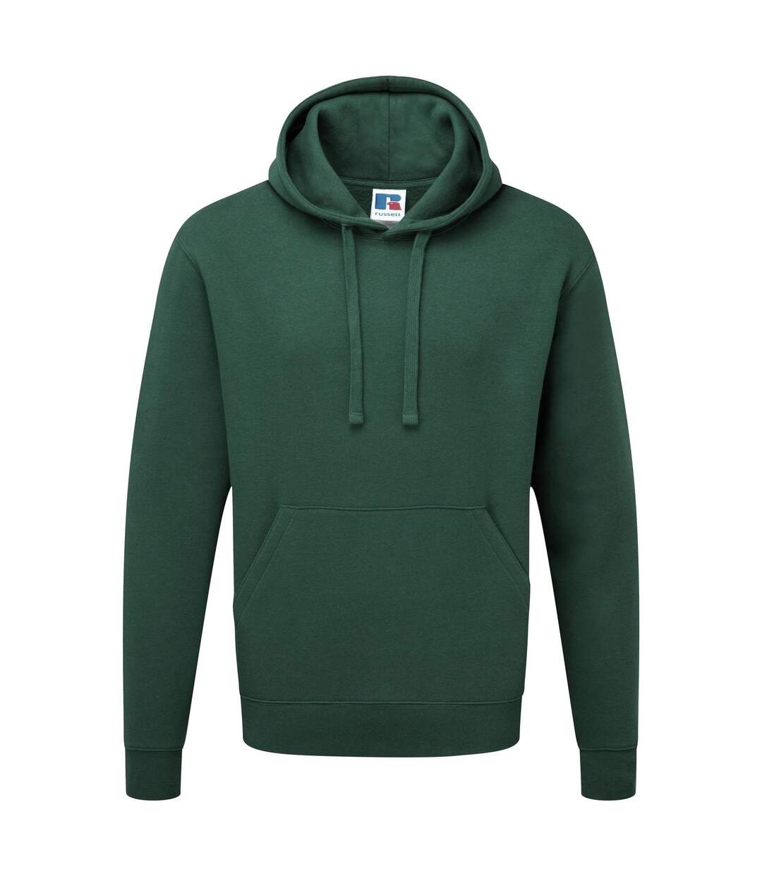 Sweat À Capuche Authentic Homme Vert Foncé Russell-1