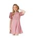 Womens/ladies lace chiffon pleated mini dress blush Dorothy Perkins