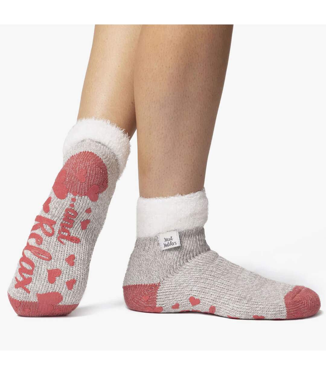 2 Pack Ladies Bed Socks Soft Cosy Warm Fluffy Winter Lounge Socks-3