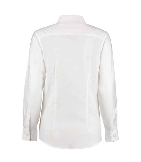 Chemisier Manches Longues Femme Blanc Kustom Kit