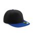 Casquette à visière plate adulte - B660 - noir et bleu roi-1