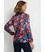 Blouse satin col V manches élastiquées-2
