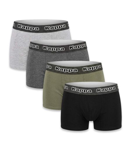 KAPPA Boxers Homme Pack de 4 (Lot) - Coton, Coffret Cadeau
