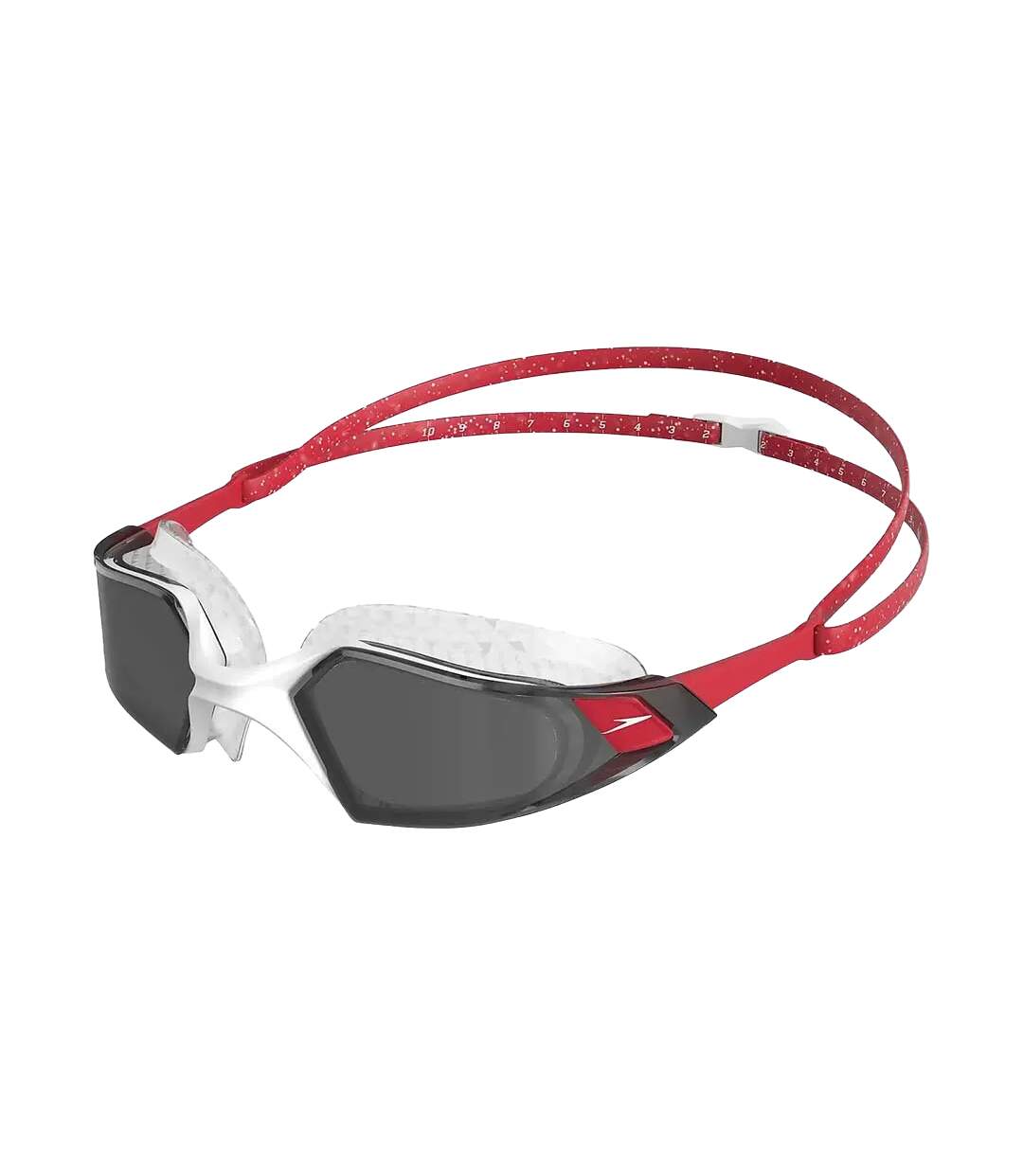 Lunettes De Natation Aquapulse Pro Adulte Rouge Blanc Gris Clair Speedo-1