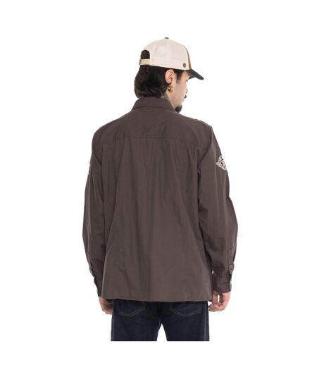 Chemise manche longues  ripstop strech sur poche et badges Stop B Vondutch