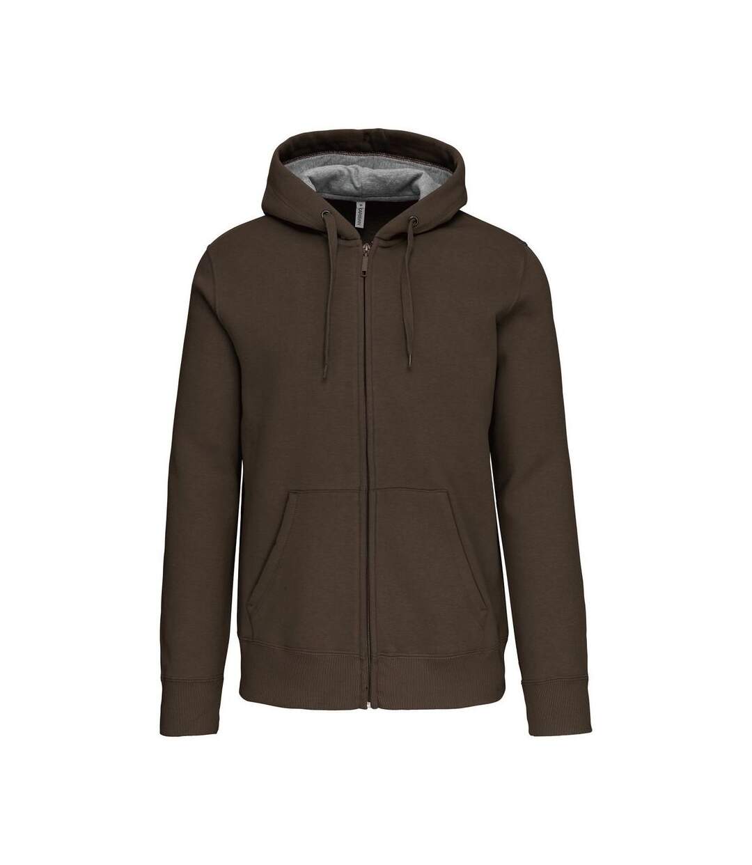 Veste zippée à capuche - Homme - K444 - vert kaki-1