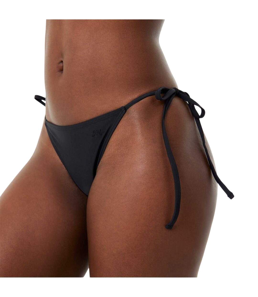 Womens/ladies Triangle Side Tie Bikini Bottoms Black Jack Wills-2