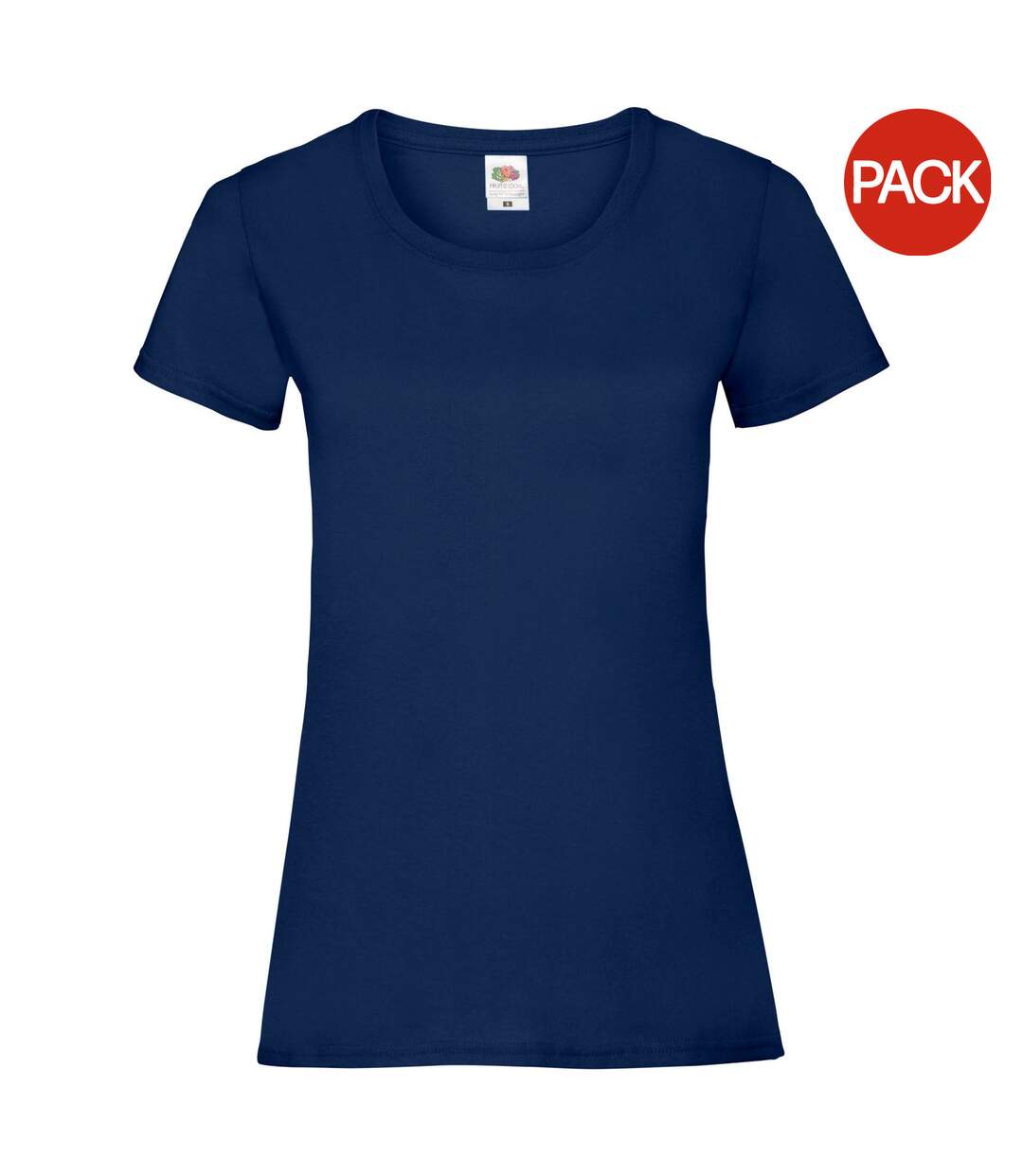 T-shirts manches courtes femmes bleu marine Fruit of the Loom-1