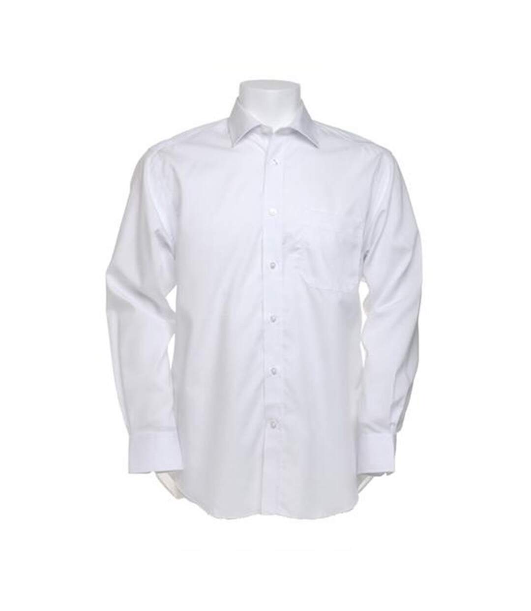 Chemise à manches longues sans repassage homme blanc Kustom Kit-2