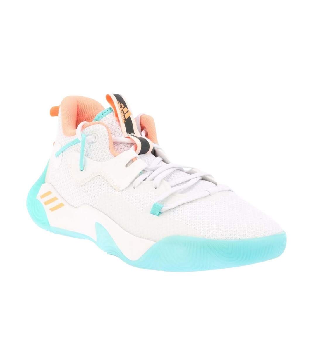 Chaussures De Basket Harden Stepback Homme Blanc Bleu Orange Adidas-1