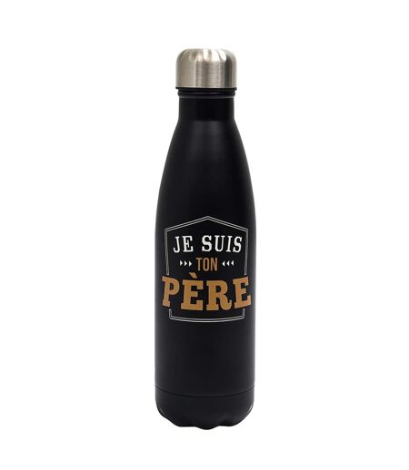 Bouteille Isotherme en Inox Je Suis Ton Père 50cl Noir