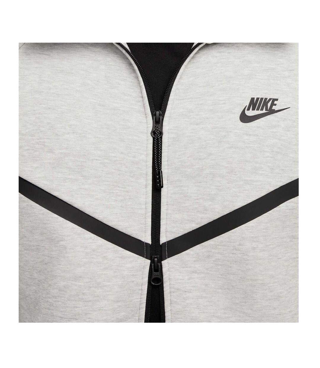 Veste À Capuche Motif/style Chevron Tech Homme Gris Chiné Chiné Nike-4