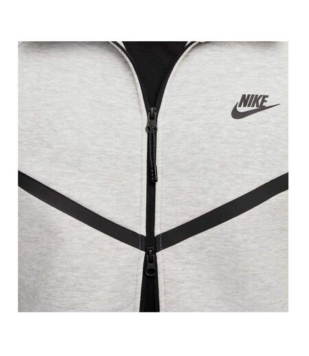 Veste À Capuche Motif/style Chevron Tech Homme Gris Chiné Chiné Nike