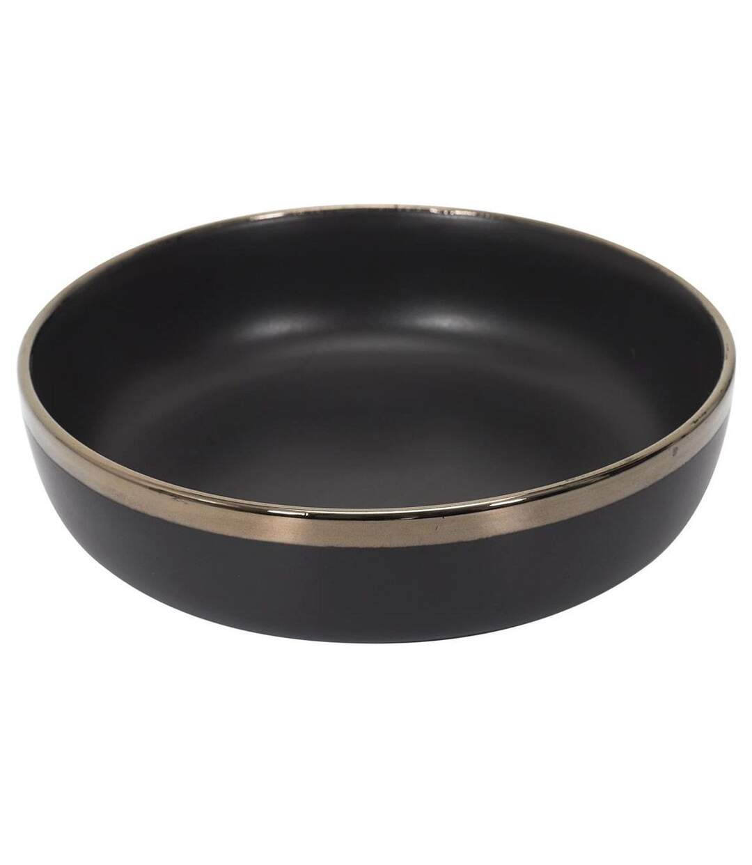 Lot de 6 Assiettes Creuses Moscou 17cm Noir-1