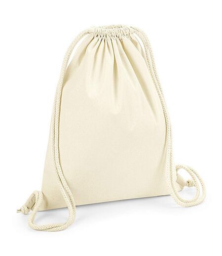 Westford Mill Organic Premium Cotton Gym Sack (Natural) (One Size) - UTPC3554