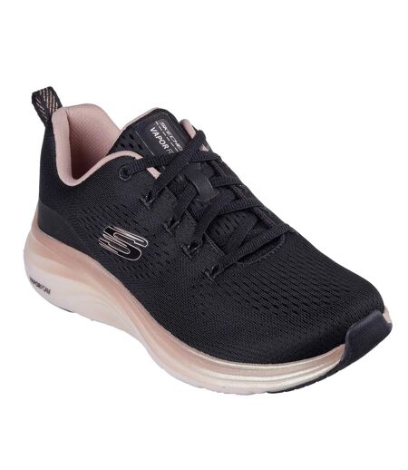 Skechers Womens/Ladies Midnight Glimmer Vapor Foam Sneakers (Black/Rose Gold) - UTFS10490