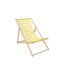 Lot de 2 Chiliennes en Bois Bain de Soleil 90cm Jaune