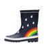 Bottes De Pluie Motif/style Arc-en-ciel Mudplay Enfant Bleu Marine Regatta-3