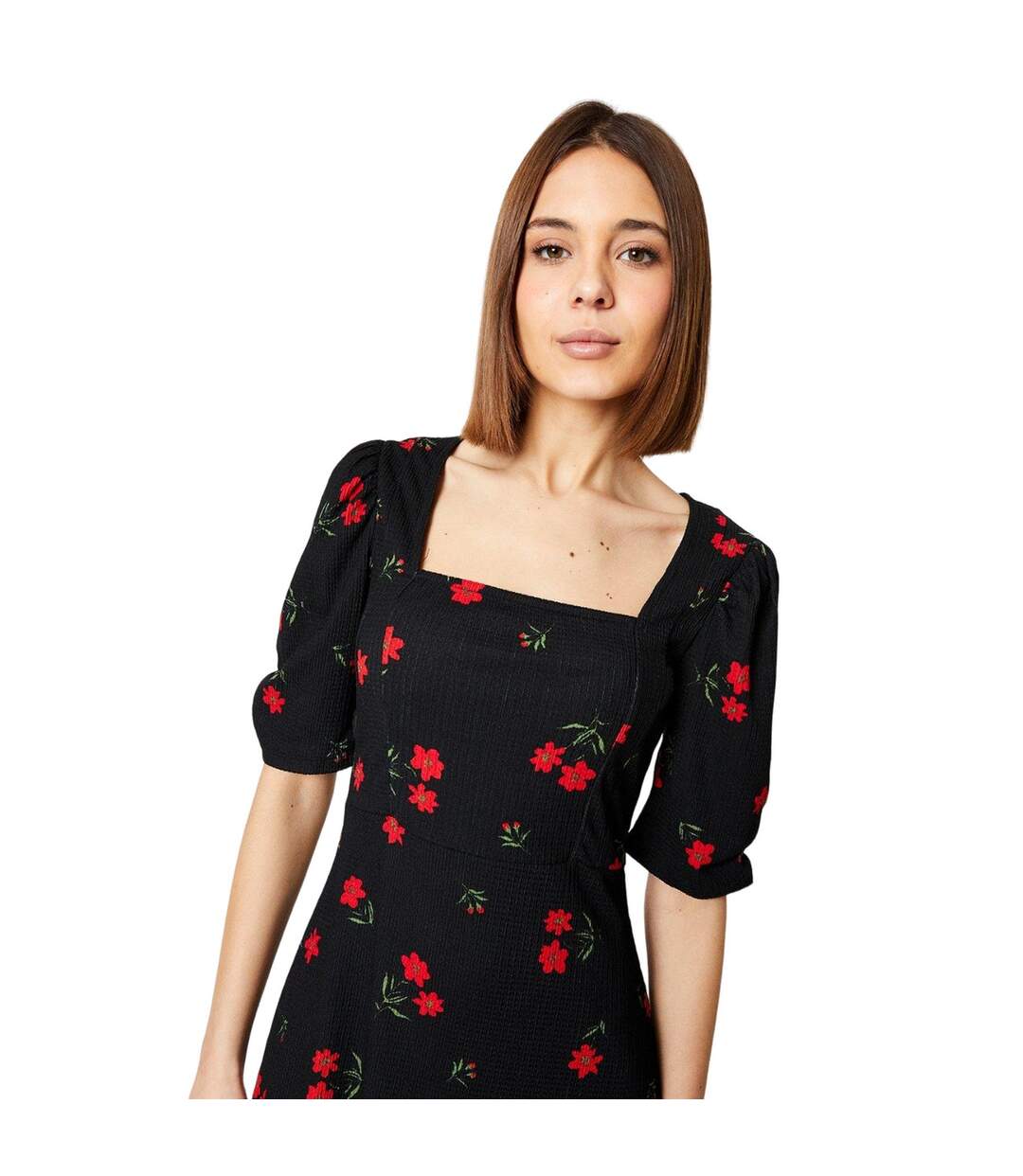 Robe mi-longue femme noir Dorothy Perkins-3