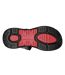 Mens Arch Fit Flat Sandals Black Red Skechers-3