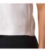 Womens/ladies Victory Capped Sleeved Crop T-shirt White Gym King-4