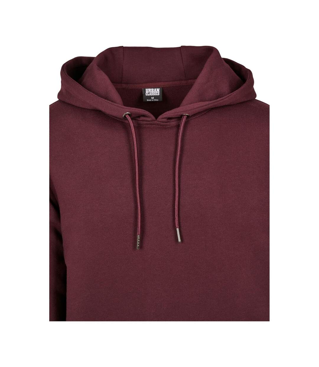 Sweat À Capuche Basic Homme Rouge Bordeaux Urban Classics-3