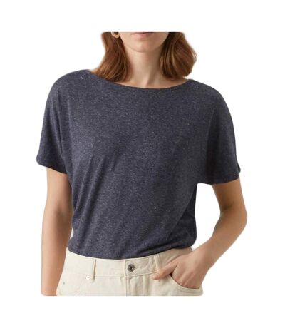 T-shirt Marine Chiné Femme Vero Moda Marijune - M