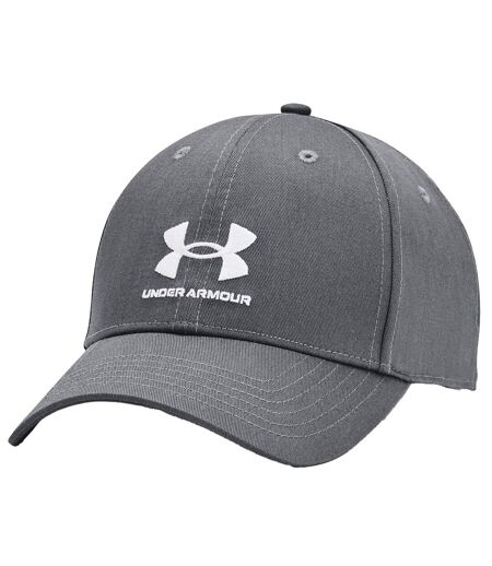 Mens Lockup Dad Hat Grey Under Armour