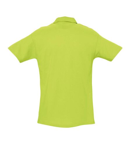SOLS Mens Spring II Short Sleeve Heavyweight Polo Shirt (Apple Green)