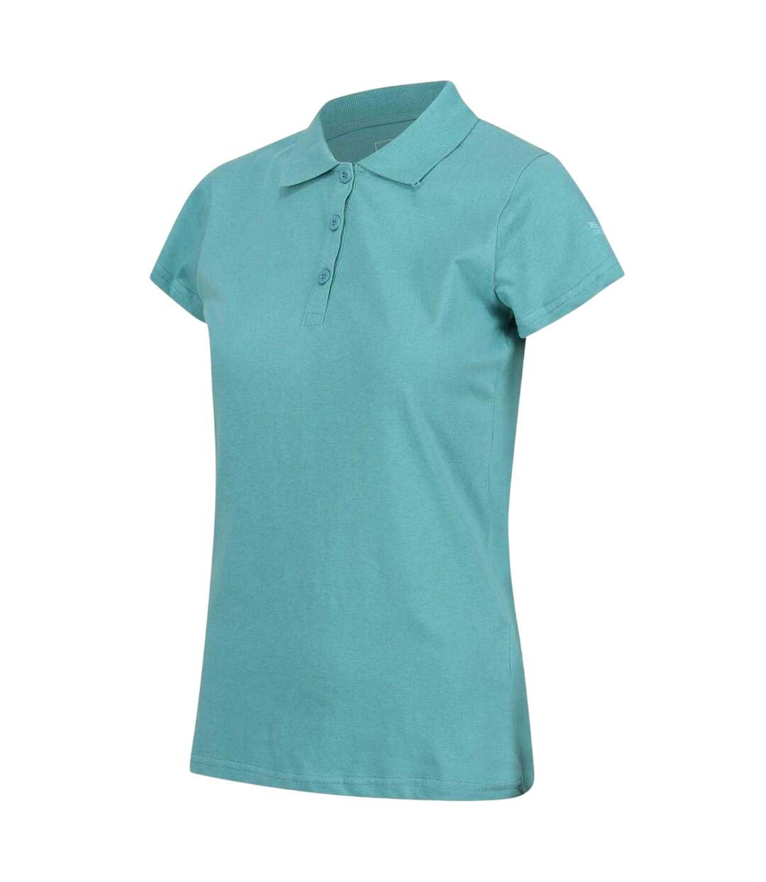 Polo Uni Manches Courtes Sinto Femme Turquoise Regatta-4