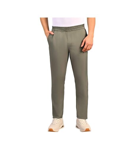 Mens downtown classic jogging bottoms olive/grey Skechers