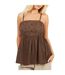 Débardeur Motif/style Broderie Femme Marron Brave Soul-2