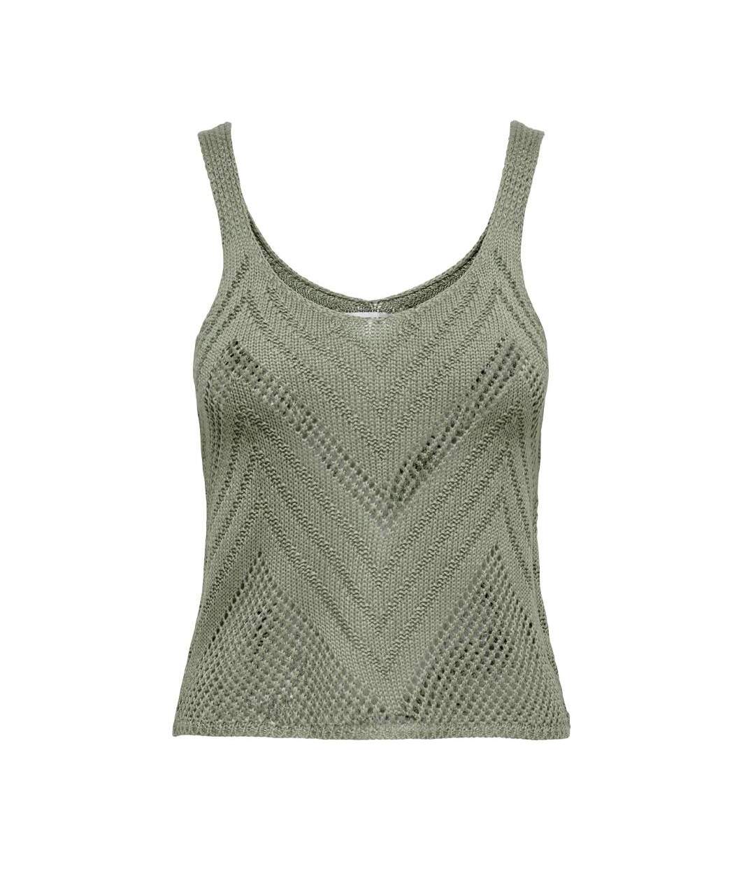 Débardeur Vert Beige Femme JDY Sun - XXL-1