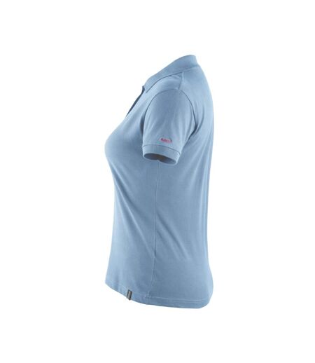 Womens/ladies Crossover Samos Polo Shirt Light Blue Mascot