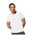 T-shirt Raglan Hommes Blanc Stedman-1