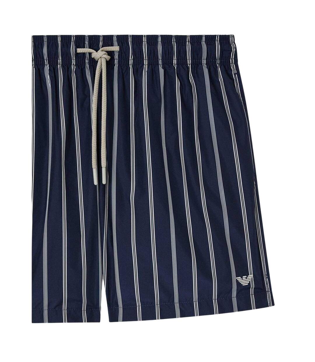Short De Bain Motif/style À Rayures Homme Bleu Noir Emporio Armani EA7-4