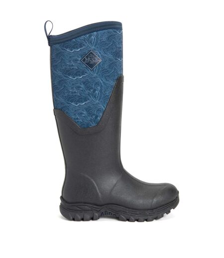 Muck Boots Womens/Ladies Arctic Sport Tall Pill On Rain Boots (Black/Navy) - UTFS4289
