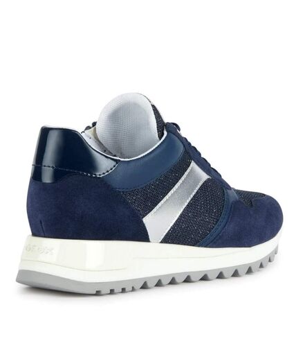 Geox Womens/Ladies D Tabelya A Leather Sneakers (Blue) - UTFS10426