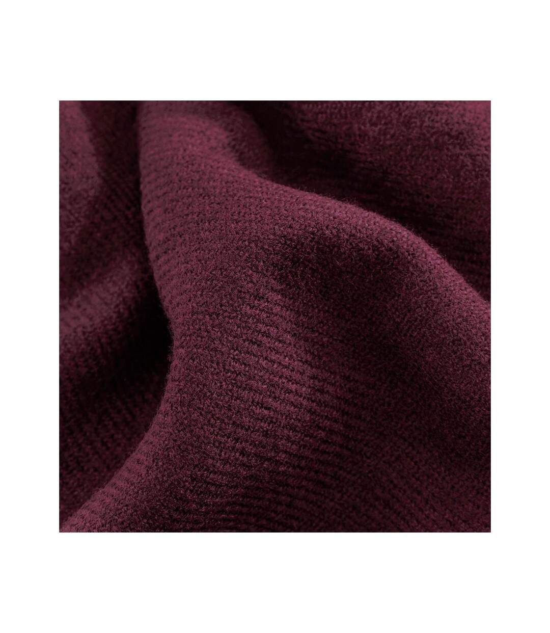 Unisex adult classic woven scarf one size burgundy Beechfield-2