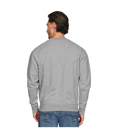 Mens Core Combed Cotton Regular Sweatshirt Ash Grey Casual Classics