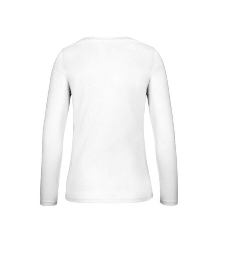 T-shirt Manches Longues #e150 Femme Blanc B&C