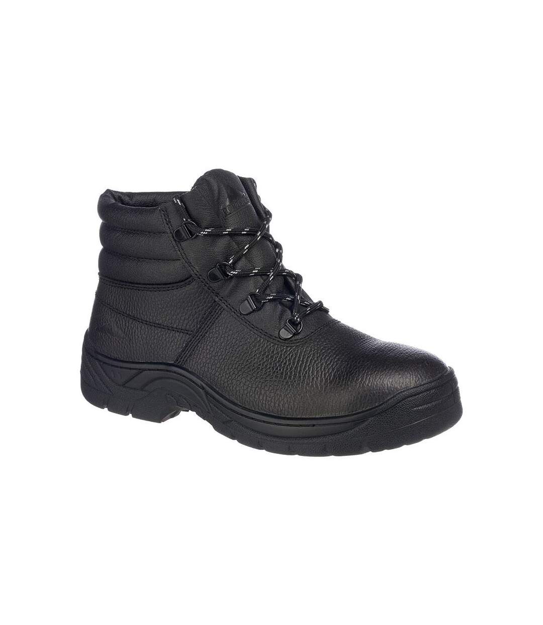 Unisex adult steelite protector plus leather safety boots black Portwest