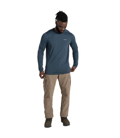 Mens Abel Nosilife Long-sleeved T-shirt Blue Stone Craghoppers