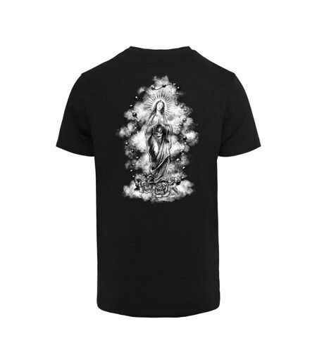 T-shirt Motif/style Rosaire Marie Homme Noir Mister Tee