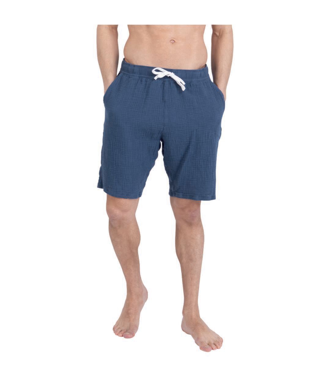 Pyjama court col rabat homme Easy Coton Athena-2