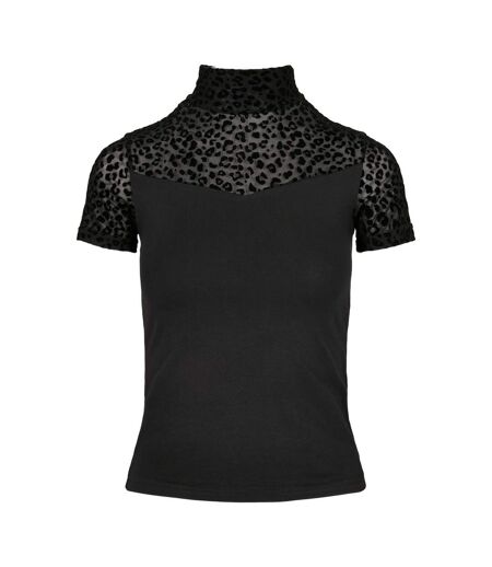 T-shirt Motif/style Imprimé Animal Femme Noir Urban Classics